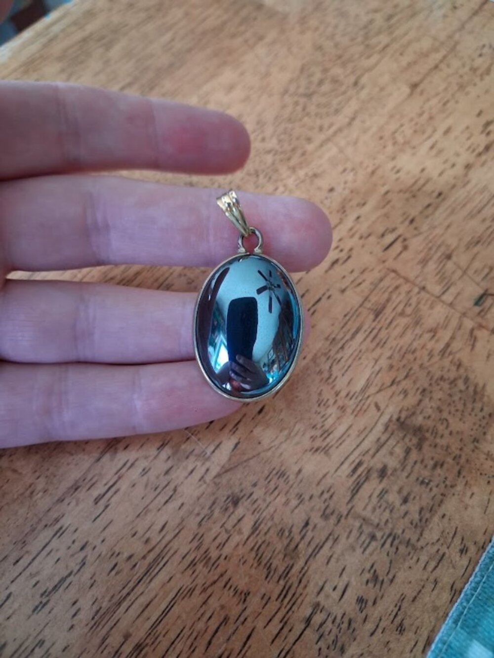 Unique Gray stoned pendant